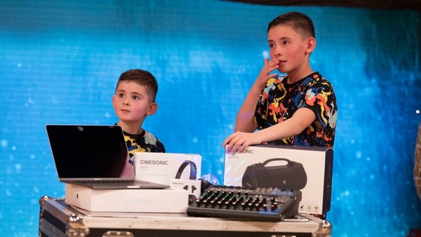 DJ Calum and his Hype-man and younger brother Calum on the Toy Show in 2021