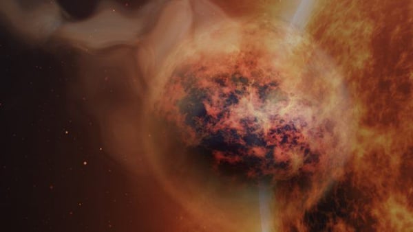 'Fluffy' exoplanet WASP-107b shows potential signs of life (Image: Klaas Verpoest/Johan Van Looveren/LUCA School of Arts/KU Leuven)