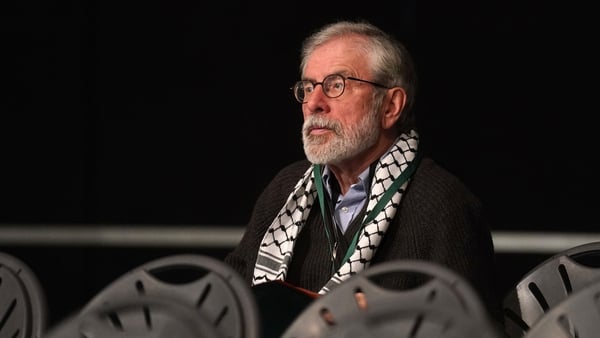 Former Sinn Féin president Gerry Adams at the Sinn Fein Ard Fheis at the Technological University of Shannon Campus in Athlone, Co Westmeath